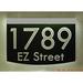 EZ Street Signs 2-Line Lawn Address Sign, Stainless Steel in Black | 8.5 H x 12 W x 2.5 D in | Wayfair 8m-6-s