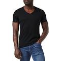 Replay Herren T-Shirt Kurzarm mit V-Neck Ausschnitt, Schwarz (Black 098), 3XL