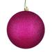 Vickerman 571316 - 8" Berry Red Glitter Ball Christmas Tree Ornament (N592021DG)