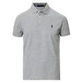 Ralph Lauren Men's Polo Shirt Custom Slim Fit (Grey Heather, X-Large)