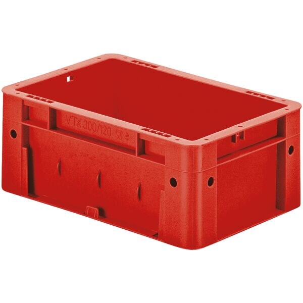SCHULTE Lagertechnik Euro-Stapelkästen 20/30/12 cm rot, 20x12x30 cm