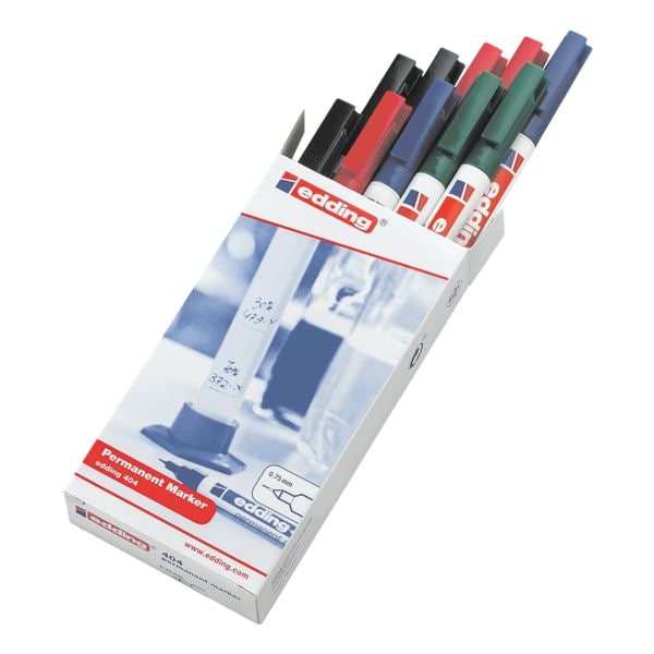 Edding 10er-Pack Permanent-Marker »404« blau Image