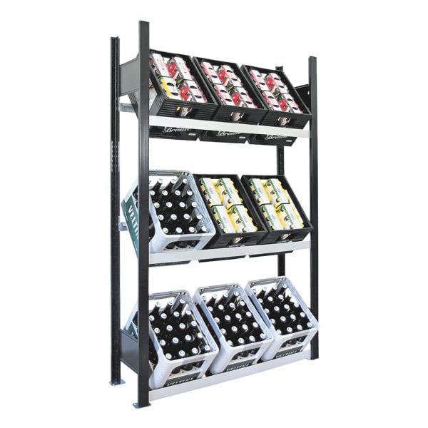 SCHULTE Lagertechnik Regal für Getränkekisten 100 cm breit, 100 cm Image