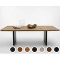 Bodahl Concept4You »Lucca« Massivholz Esstisch Rustic Oak 180 cm / 110 cm / mocca black