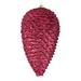 Vickerman 525968 - 7" Berry Red Matte Glitter Pine Cone Christmas Tree Ornament (4 pack) (N187221D)