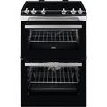 Zanussi 60cm Double Oven Electric Cooker - Stainless Steel