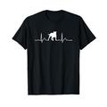 Old English Bulldog Heartbeat Herzschlag OEB Hund Hunde T-Shirt