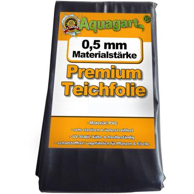 Teichfolie PVC 3m x 8m 0,5mm schwarz Folie für den Gartenteich