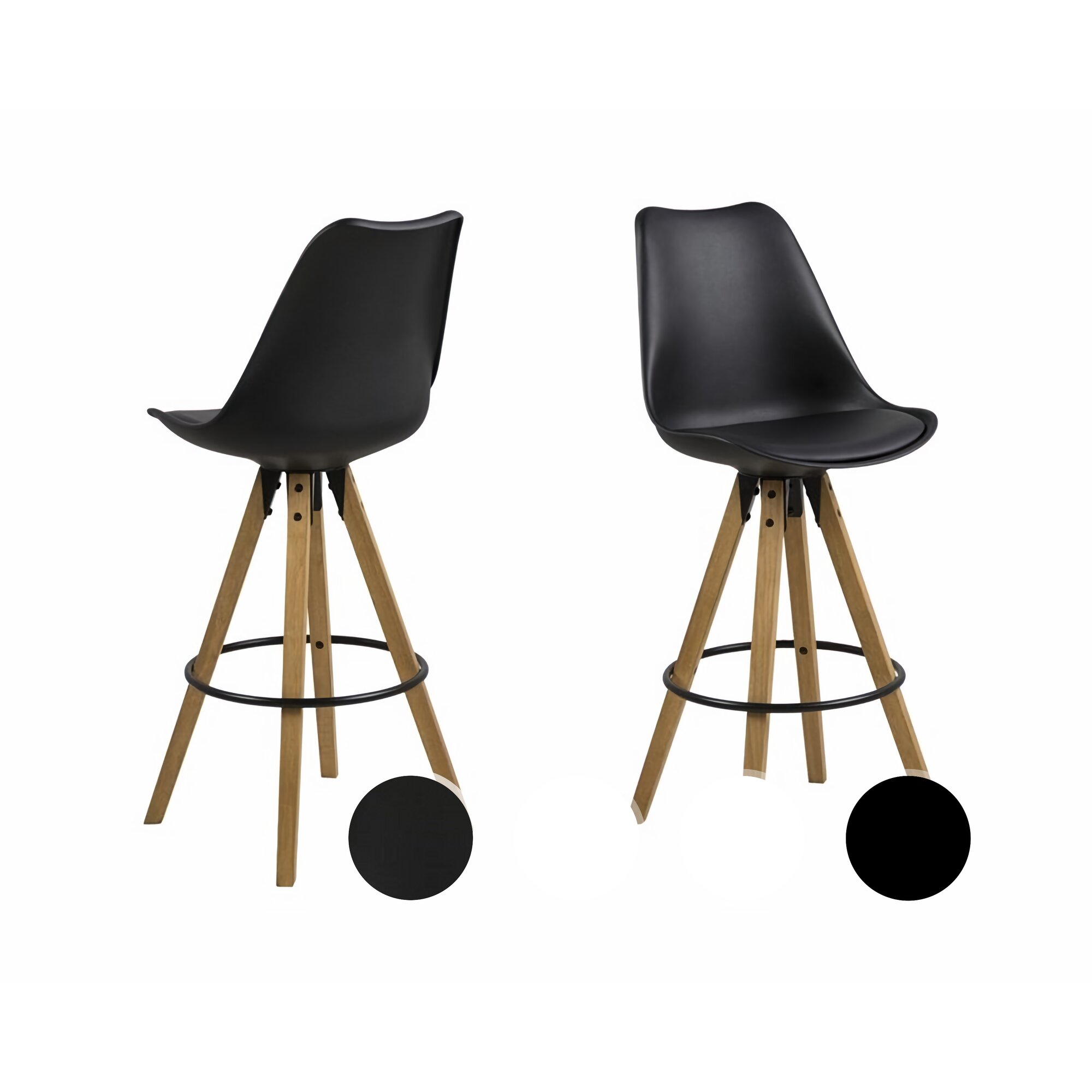 Actona »Dima« Barhocker Kunststoff 48,5x111,5x55 cm / schwarz