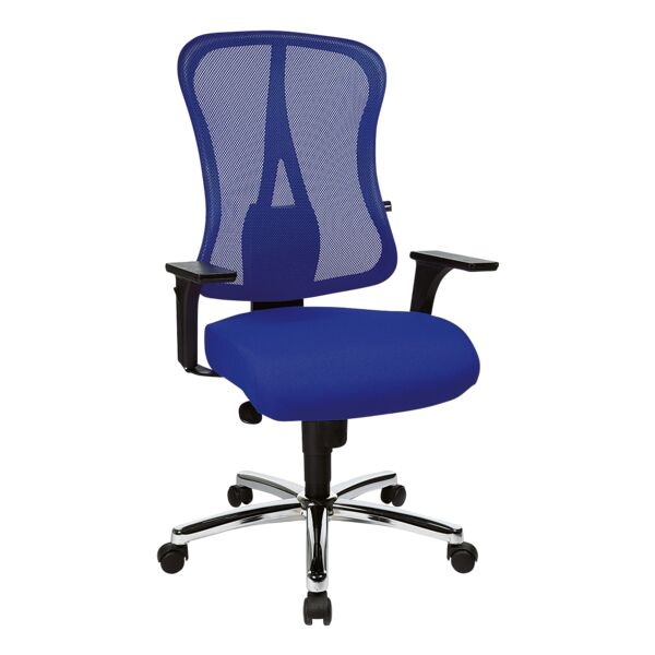 Topstar Bürostuhl »Art Comfort Net« ohne Armlehnen mit verchromten Fußkreuz blau