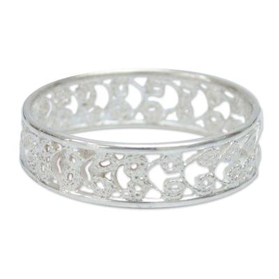 'Royal Filigree' - Sterling Silver Filigree Ring from Peru