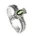 'Peace Messenger' - Men's Hand Crafted Peridot and Sterling Silver Ring