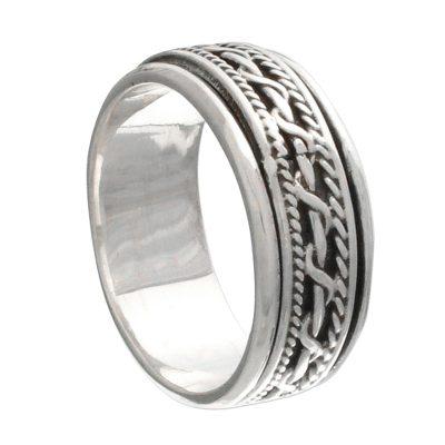 'Knots' - Artisan Jewelry Sterling Silver Band Ring