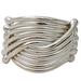 Silver Hug,'High Polish Karen Sterling Silver Ring Thailand'