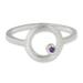 Amethyst cocktail ring, 'Gazing at the Moon'