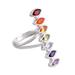 'Multi-Gemstone Chakra Cocktail Ring Handmade in India'