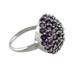 Jacaranda,'Handmade Amethyst Cluster Ring'