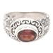 'Bali Heritage' - Hand Crafted Sterling Silver and Garnet Ring