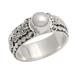 Swirling Serenity,'Cultured Pearl Single-Stone Ring from Indonesia'