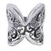 Chosica Butterfly,'Artisan Crafted Wide Sterling Silver Floral Cocktail Ring'