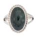 'Eternal Love' - Sterling Silver Single Stone Jade Ring