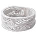 Heart of the Star,'950 Silver Filigree Band Ring from Peru'