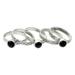 Onyx stacking rings, 'Midnight Fantasy' (set of 5)
