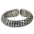 Jungle Rope,'Artisan Crafted Thai Silver Wrap Ring with Rope Motif'