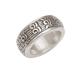 Samsi Spin,'Unisex Sterling Silver Spinner Ring with Buddhist Motifs'