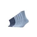 Camano Damen 9106 Socken, Blau (Stone Mel (99) + Jeansblau 0099), 35/38 (9er Pack)
