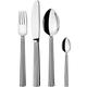 Georg Jensen Cutlery Set of Dinner Fork, Spoon, Long Grill Dinner Knife and Tea Spoon - Stainless Steel - Designed by Sigvard Bernadotte - Pack of 4