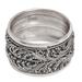 Strand of Nature,'Hand Made Sterling Silver Band Ring from Indonesia'