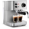 SENCOR SES 4010SS Espressomaschine (1050 Watt, Espresso / Cappuccino-Kaffeemaschine, 15 bar Druckpumpe, Heizkessel, Edelstahlgehäuse) silber