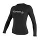 O'Neill UV Sun Protection Womens Basic Skins Long Sleeve Crew Sun Shirt Rash Guard, Black, Medium