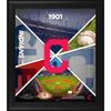 Cleveland Indians Framed 15" x 17" Team Impact Collage with a Piece of Game-Used Baseball - Limited Edition 500