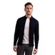 CASH-MERE.CH 100% Cashmere Men's Zip Neck Cardigan (Blue/Navy, L)