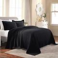 Superior Bedspread, Cotton, Black, Queen