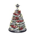 The Bradford Exchange 'Oh What Fun It Is To Drive!' Mustang Tabletop Tree –table tree with 5 Ford Mustang® cars and logo tree topper. Lights up, with revving engine sound!