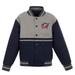 Youth JH Design Navy Columbus Blue Jackets Poly-Twill Full-Snap Jacket