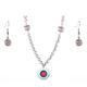 Chicago Cubs Crystals from Swarovski Baseball Necklace & Earrings