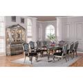 Astoria Grand Wensley 9 Piece Extendable Dining Set Wood/Upholstered in Black/Brown | 30" H x 96" L x 44" W | Wayfair