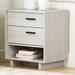 South Shore Fynn 1 Drawer Nightstand, Metal in Brown | 24.75 H x 22.25 W x 16.5 D in | Wayfair 11954