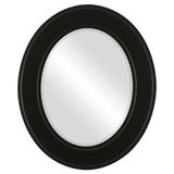 Charlton Home® Wirksworth Framed Oval Accent Mirror, Wood in Black | 41 H x 29 W x 1 D in | Wayfair 9DA9008EAF2041638B4F4B36ACE10062