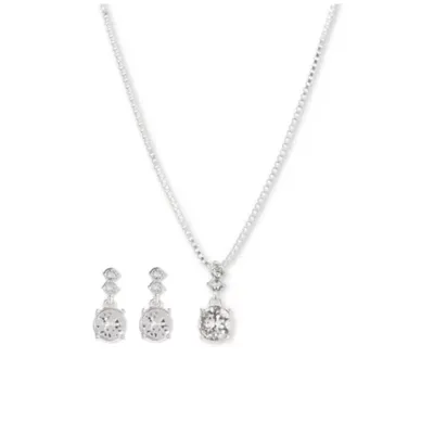Theresastreasurejwry L Monogram Necklace and Earrings Set