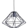 Beliani - Suspension Lampe de Plafond Filaire Type Cage en Acier Noir E27 Max. 60W pour Salon au