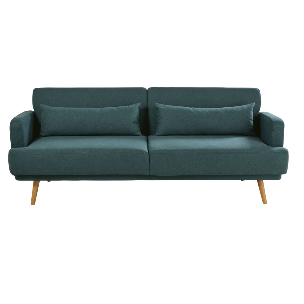 Canapé clic-clac 4 places vert