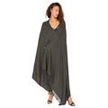 likemary Pashmina Shawl for Women - Travel Blanket Shawl - Blanket Scarf - Merino Wool Winter Scarf - Ethical Gifts for Women - Kasa Fringed - Khaki Green