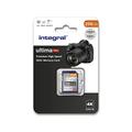 Integral SD Karte 256GB mit 6 Slot SD Kartenhalter Metall - 4K Ultra-HD Video Premium High Speed 100MB/s Lesen und 50MB/s Schreiben - SDHC V30 UHS-I U3 Class 10 SD Speicherkarte