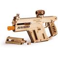 Wood Trick Assault Rifle Gun Wooden Model - Toy Gun, Guns for Kids - 3D Wooden Puzzle Mechanical Model to Build, Wooden Toys, Brain Teaser for Kids and Adults