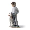 LLADRÓ My Loyal Friend Dog Figurine. Porcelain Figure Figure.